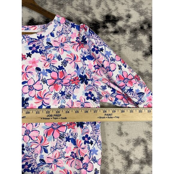 Lilly Pulitzer Corden Sweatshirt Womens Size Extra Small Floral‎ Cotton Modal - Picture 3 of 11